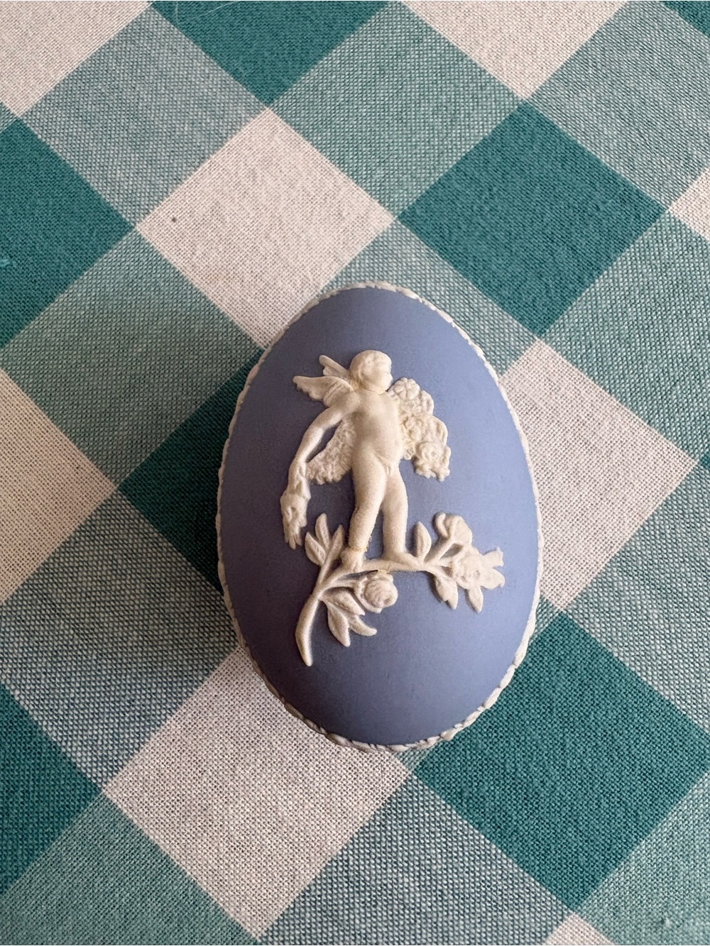 Vintage Wedgwood Porcelain Egg